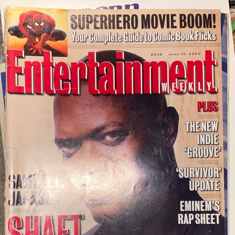 Samuel L. Jackson Shaft is Back Entertainment Weekly #545 June 16 2000 Superhero